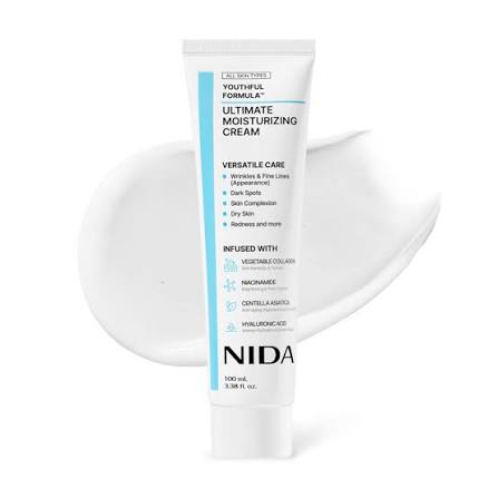NIDA Moisturizing Face Cream Collagen Hyaluronic Acid Face Moisturizer for Wrinkles, Dark Spots, RednessDry Skin,Korea Skincare