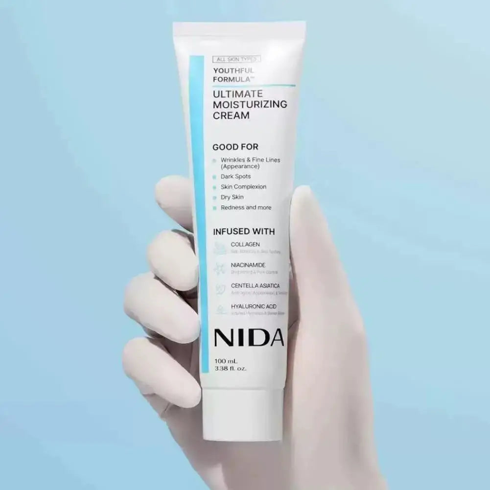 NIDA Moisturizing Face Cream Collagen Hyaluronic Acid Face Moisturizer for Wrinkles, Dark Spots, RednessDry Skin,Korea Skincare
